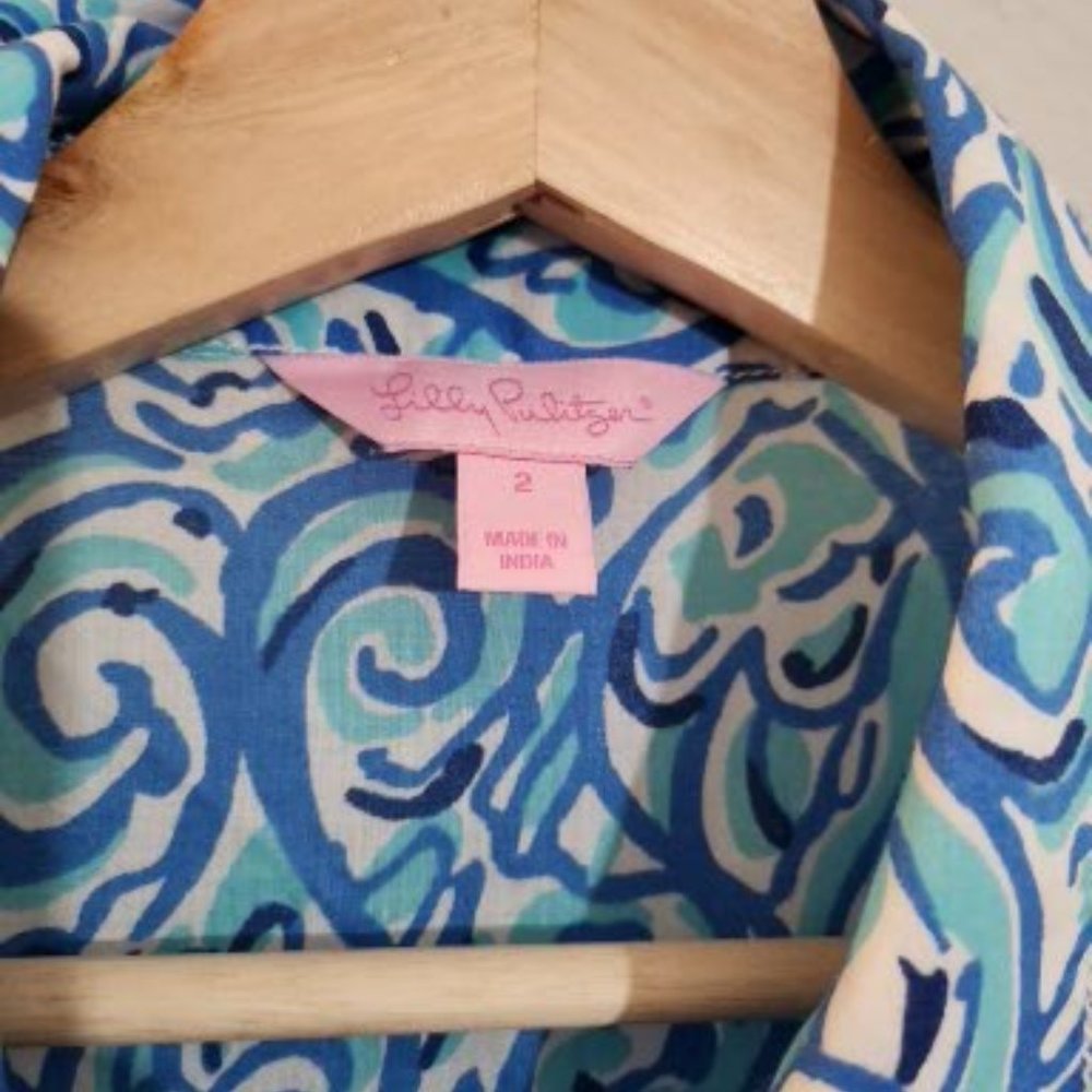 Blue Button Down - Picture 4 of 5
